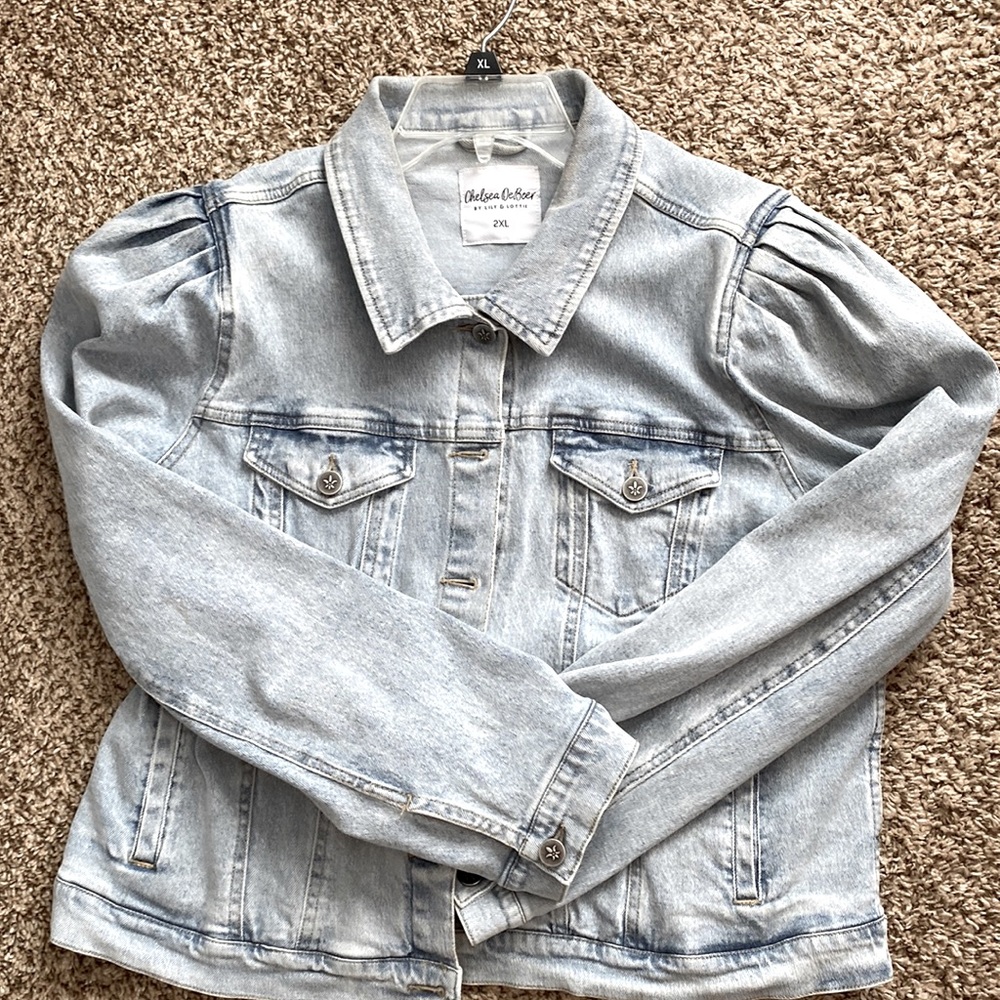 Chelsea Deboer By Lilly And Lottie Denim Jacket Puff …